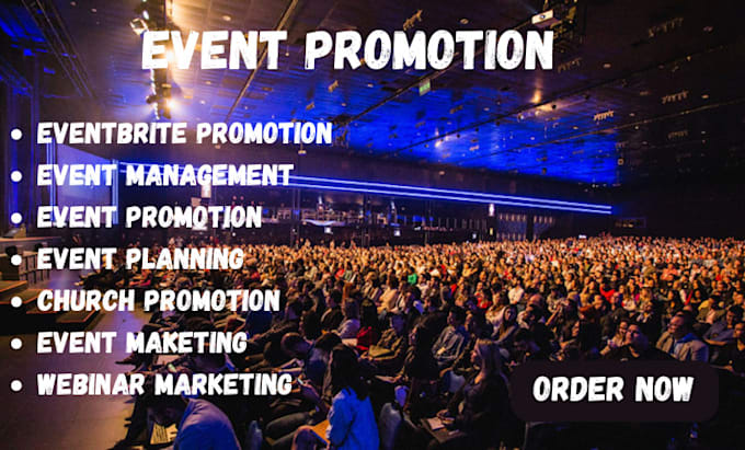 Gig Preview - Do linkedin event, event promotion, webinar, facebook event, eventbrite, concert