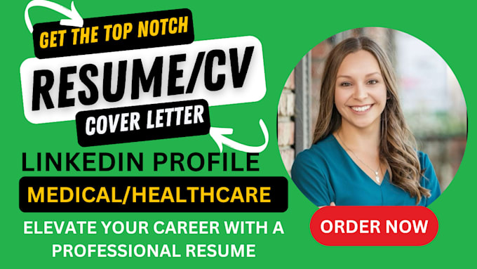 Gig Preview - Craft medical resume healthcare resume nursing resume and resume writing