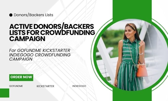 Gig Preview - Generate active backers or donors for gofundme crowdfunding campaign