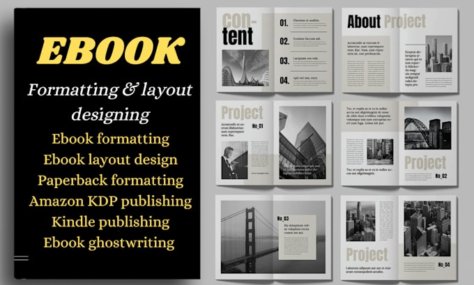 Gig Preview - Do book layout design, lead magnet, canva ebook, kindle ebook and formatting