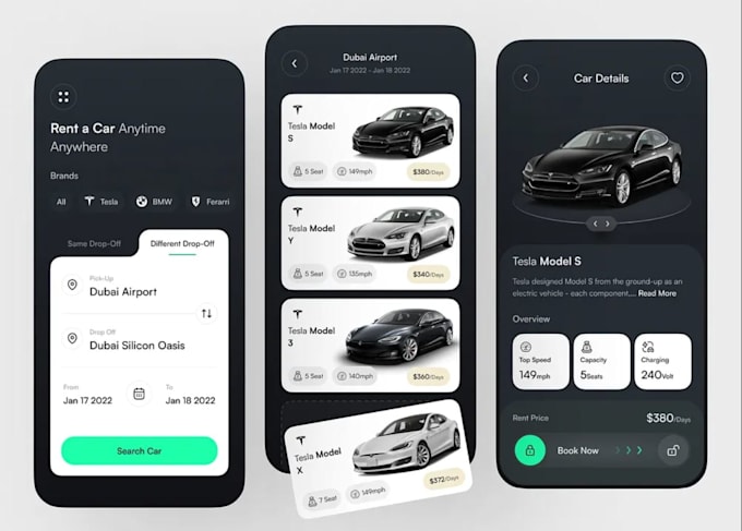 Bestseller - develop car rental app, with emergency services app, car repair mechanical app