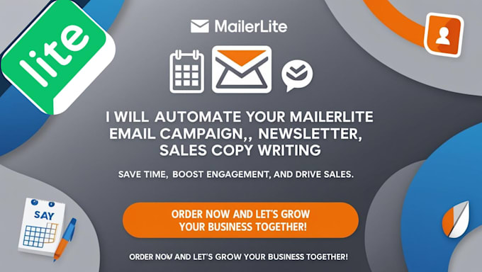 Gig Preview - Automate your mailerlite email campaign, newsletter and sales copy writing