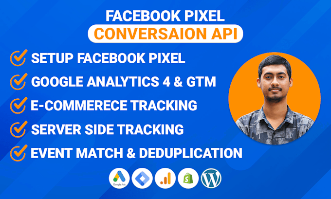 Gig Preview - Setup facebook pixel and conversion API server side tracking with GTM