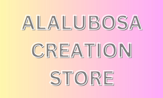 Gig Preview - Do a  alubosa creation for you