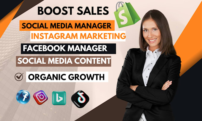 Bestseller - be your social media manager shopify marketing ig promotion fb ads tiktok shop