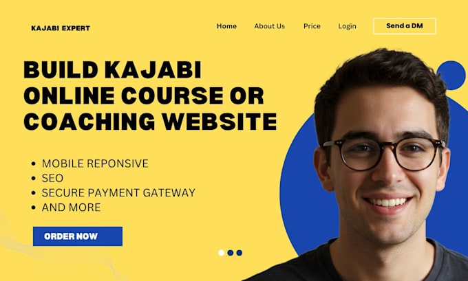 Gig Preview - Create kajabi coaching website, online course kajabi membership site