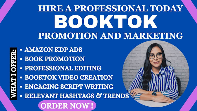 Bestseller - promote booktok tiktok ads video creation book and ebook marketing