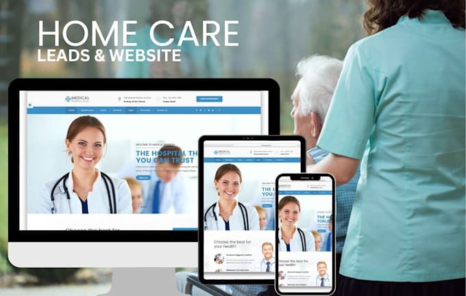 Gig Preview - Design home care website, elderly care website, shopify website