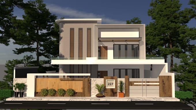 Gig Preview - Do 3d model of your architecture project,3d exterior render, on viray