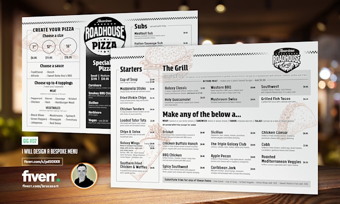 Gig Preview - Design a bespoke menu