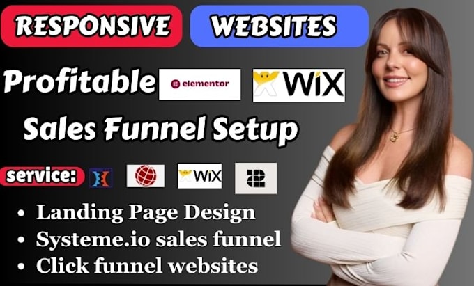 Gig Preview - Build sales funnel in systeme io clickfunnels landing page