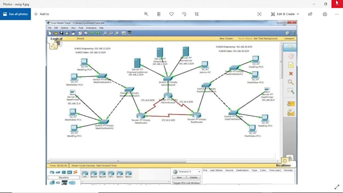 Gig Preview - Do packet tracer, gns3, eve ng, ccna, ccnp projects ipv6 bgp nat