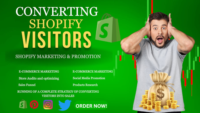 Gig Preview - Promote shopify store with shopify marketing strategies to boost shopify sales