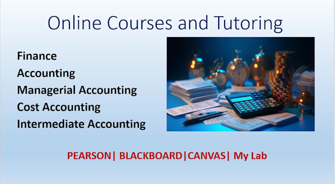 Gig Preview - Teach you finance, accounting, cost, management and intermediate accounting