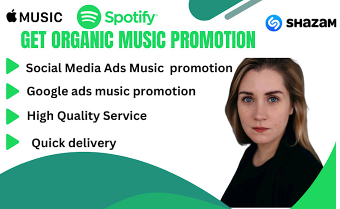 Gig Preview - Do spotify music promotion, spotify ads, and organic growth