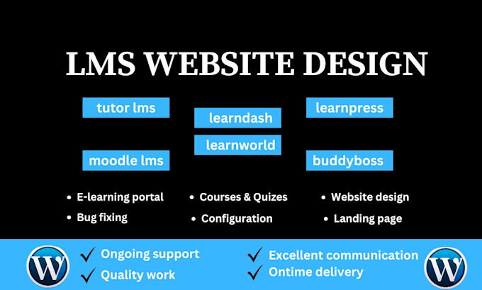 Bestseller - create educational website, online course website or elearning lms website