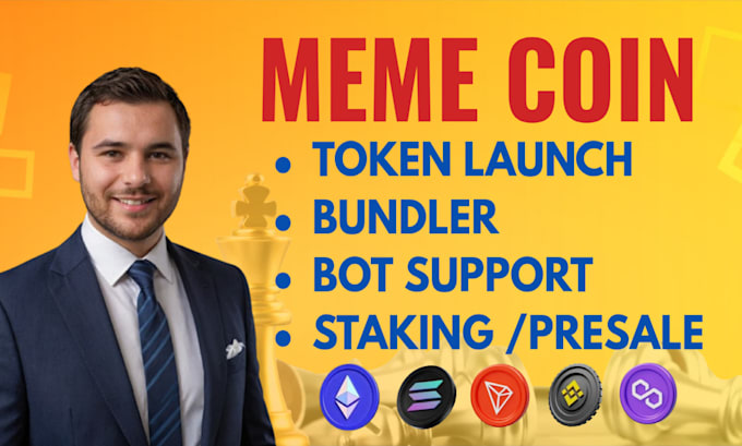 Gig Preview - Create launch meme coin, develop a pumpfun bundler bot for meme token launches