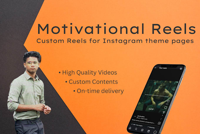 Gig Preview - Create motivational reels for instagram theme pages