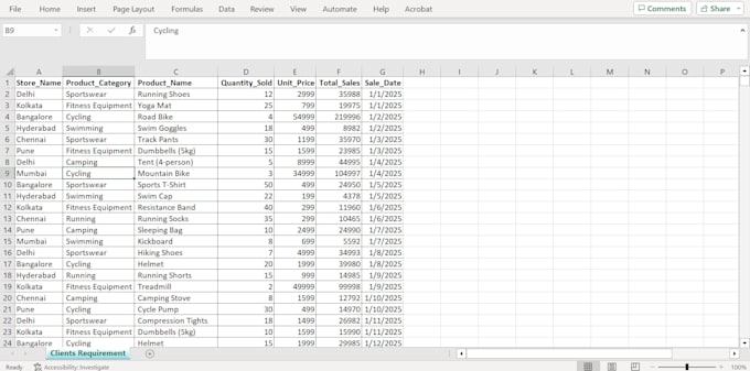 Gig Preview - Do excel data cleaning for messy big files