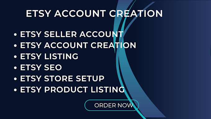 Bestseller - do etsy account creation etsy seo etsy store setup etsy listing