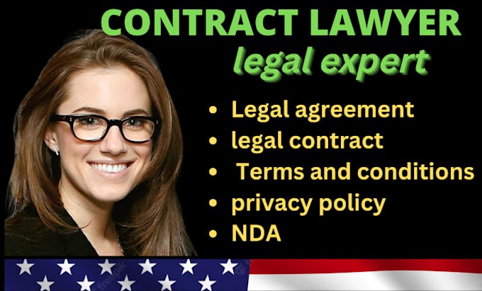 Gig Preview - Write privacy policy, agreements, contracts, legal contract as a lawyer