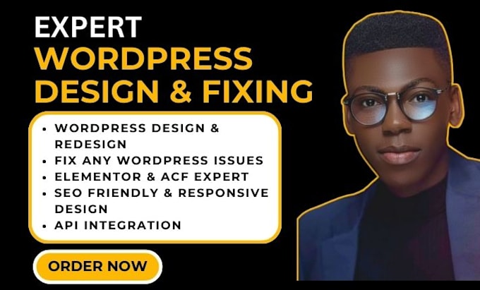 Bestseller - build redesign fix clone responsive SEO optimized  acf wordpress website