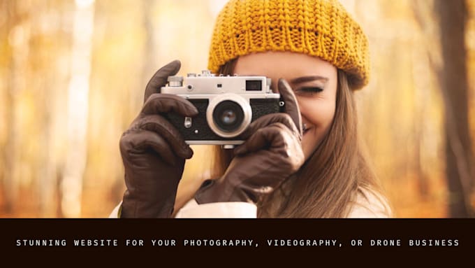 Gig Preview - Create a stunning photography and videography website with online booking