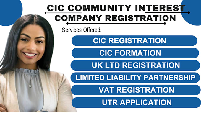 Gig Preview - Register cic formation do uk ltd vat registration utr application for uk non uk