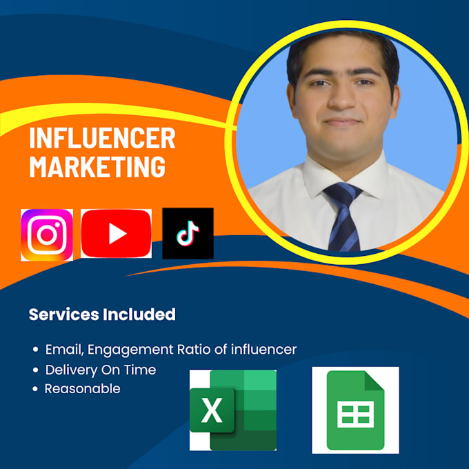 Gig Preview - Do influencer marketing on youtube, instagram