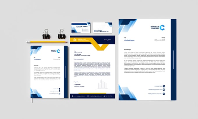 Gig Preview - Design letterhead in editable word format 4 hours