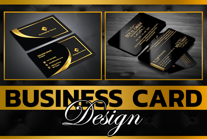 Gig Preview - Design luxury business cards,logo design,according to you