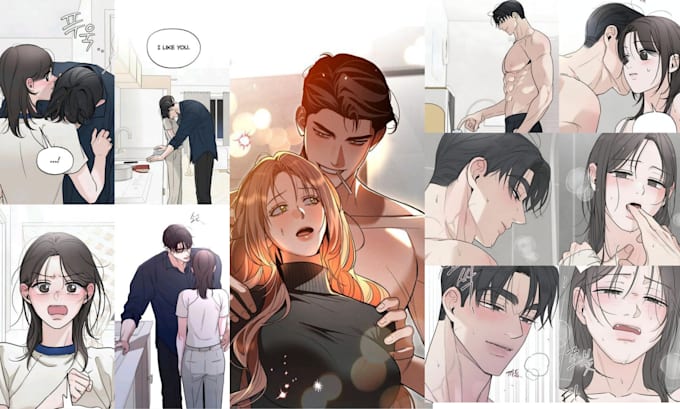 Gig Preview - Draw nsfw anime manga comic page, webtoon, manga illustration, manga comic art