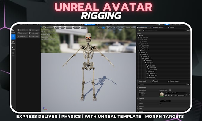 Gig Preview - Rig every avatar to unreal engine skelleton