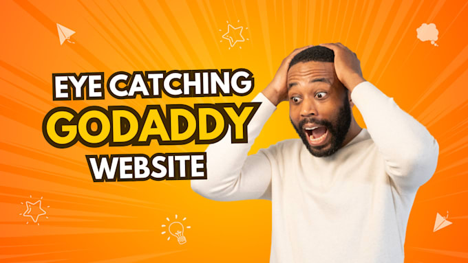 Gig Preview - Design godaddy website, godaddy website design, godaddy landing page godaddy seo