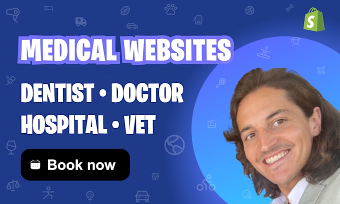 Gig Preview - Design medical, doctor, dentist, plastic surgery, therapist website