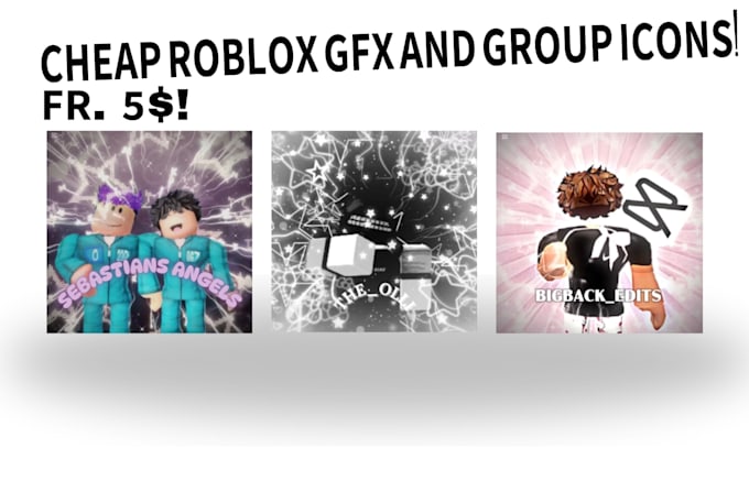 Bestseller - make a roblox gfx or group icon