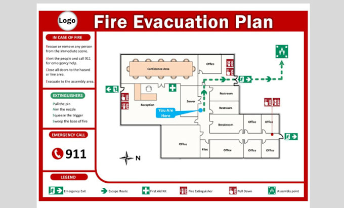 Gig Preview - Design evacuation, fip zone, hydrant block, fire protection, fire safety