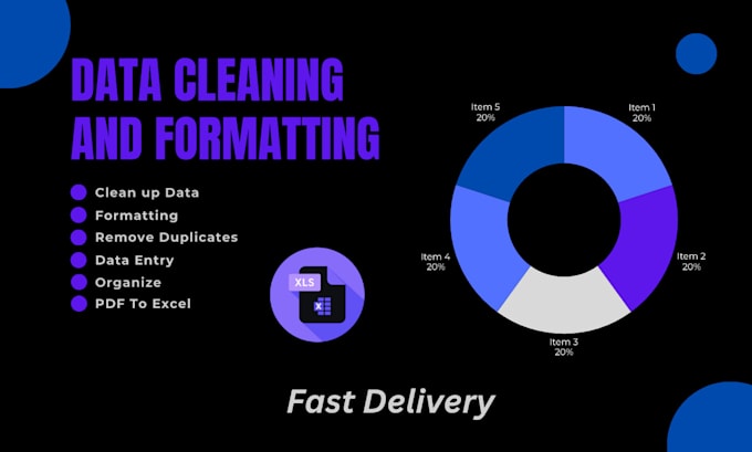 Gig Preview - Excel data pro clean merge format split organize