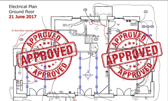 Gig Preview - Design electrical plan plumbing mep drawing autocad draft for home house