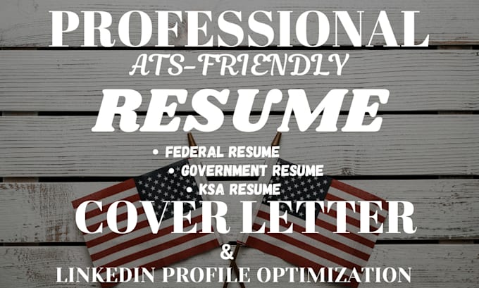 Gig Preview - Write a professional federal resume, ksa resume, usajobs resume and linkedin