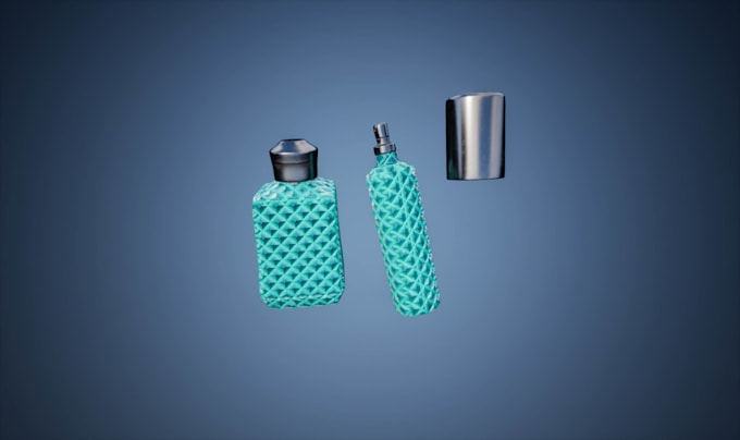 Gig Preview - Make a 3d model of your perfume bottle on blender