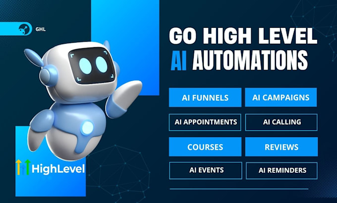 Gig Preview - Set up gohighlevel workflow automation, funnels, and ghl website