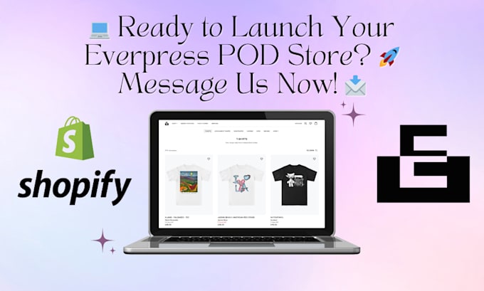 Bestseller - create a shopify print on demand store with everpress