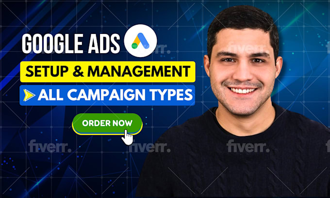 Gig Preview - Setup and manage google ads PPC search, shopping, video or pmax campaigns