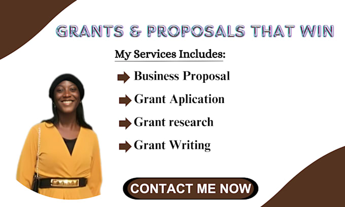 Gig Preview - Do grant research grant business proposal writing rfp business plan for startup