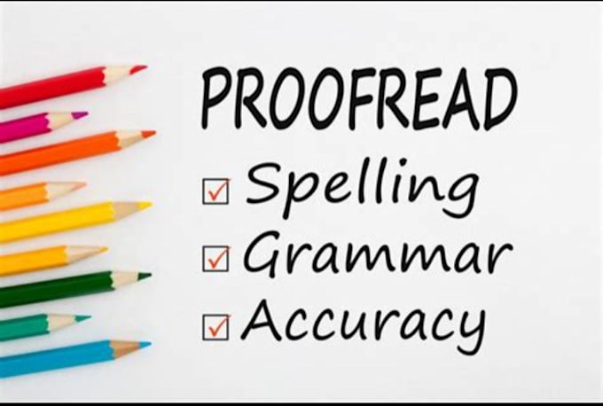 Gig Preview - Proofread and edit your work