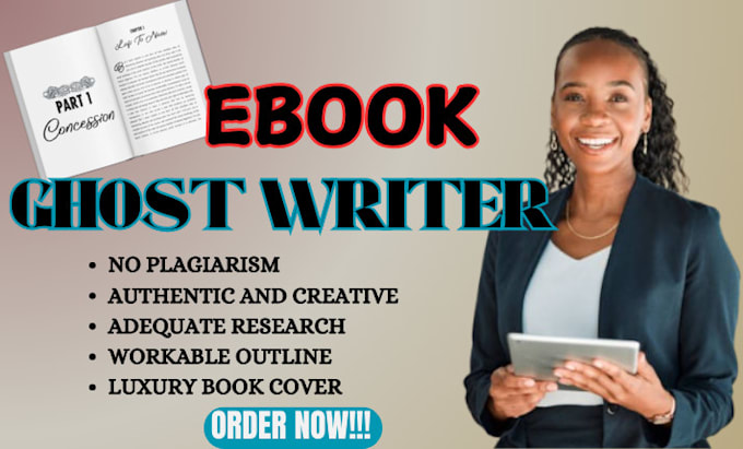 Gig Preview - Do amazon KDP ghost writing, book editor ebook writing