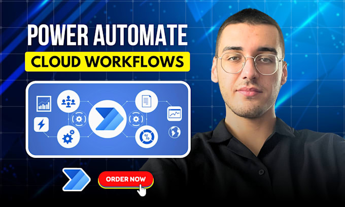 Gig Preview - Make any kind of power automate cloud flow for your business