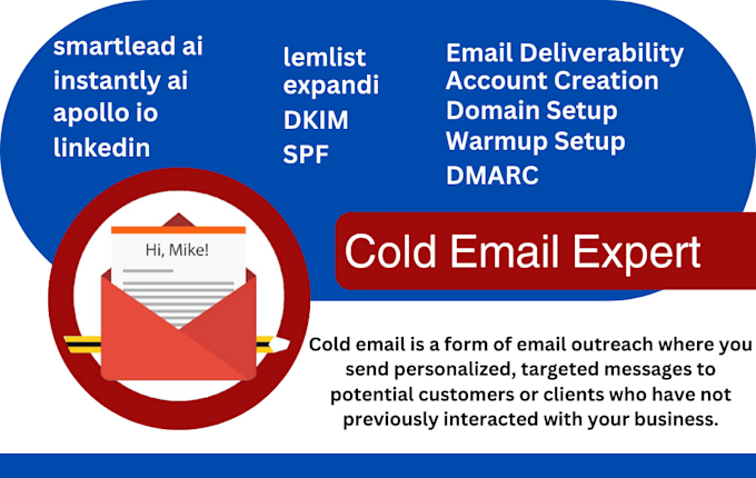 Gig Preview - Setup accounts for cold emails