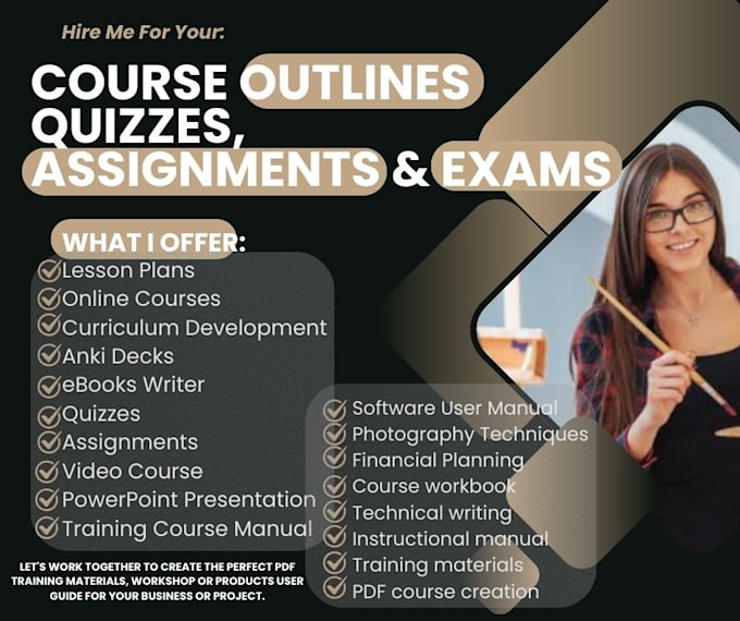 Bestseller - create course outlines, quizzes, assignment, google classroom, course uploading